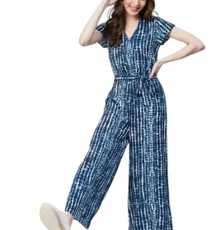 Rayon Printed Jumpsuit for Women