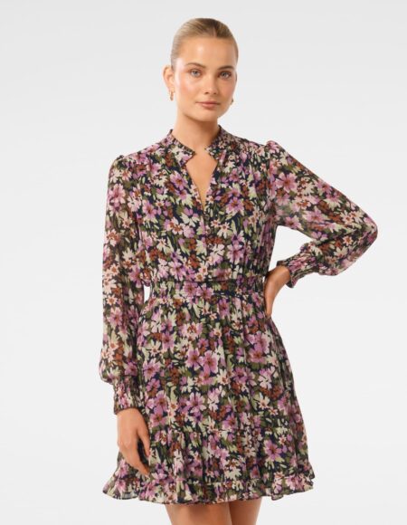 Penny Micro Pleat Skater Mini Dress