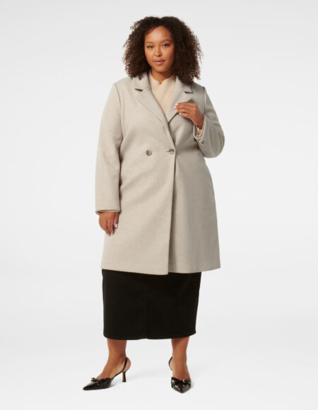 Shelley Curve Double Breasted Coatigan